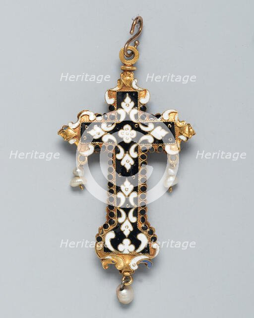 Pendant Cross, Spain, 17th century. Creator: Unknown.