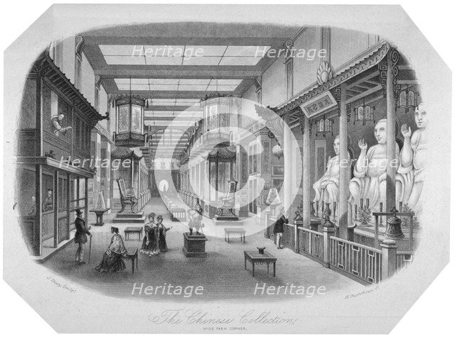 'The Chinese collection, Hyde Park Corner, Westminster, London, c1841.                               Artist: J Shury