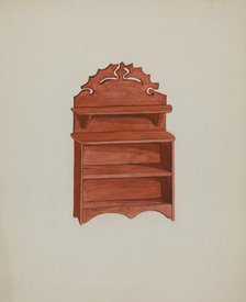 Doll Furniture - Sideboard, c. 1937. Creator: Ellen Duncan.