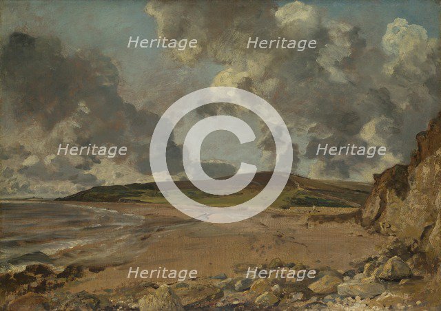Weymouth Bay: Bowleaze Cove and Jordon Hill, c. 1817. Artist: Constable, John (1776-1837)