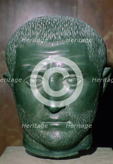 Bust of Trebonianus Gallus, 3rd century. Artist: Unknown