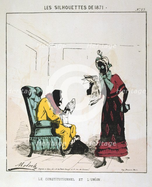'Le Constitutionnel et L'Union', 1871. Artist: Moloch
