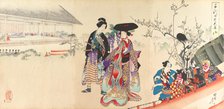 Chiyoda Castle (Album of Women), 1895., 1895. Creator: Chikanobu Yoshu.