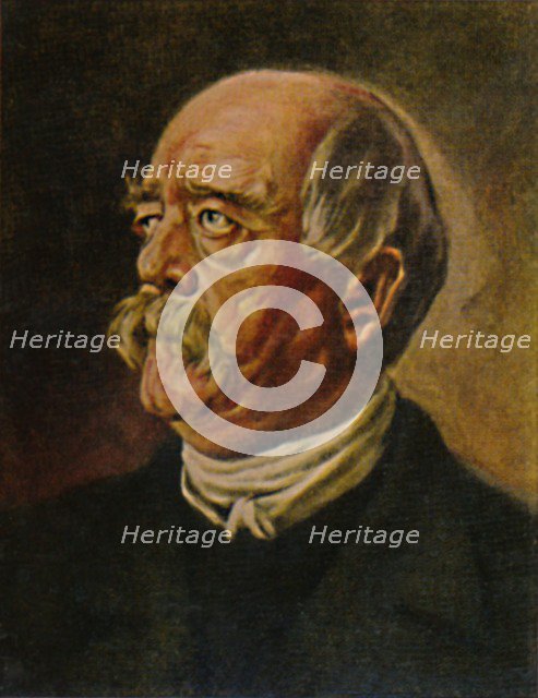 'Fürst Bismarck 1815-1898. "der eiserne Kanzler" Gemälde von P. Krom', 1934. Creator: Unknown.