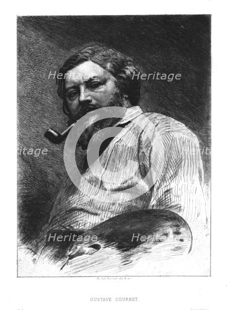 'Gustave Courbet', c1860. Creator: Unknown.
