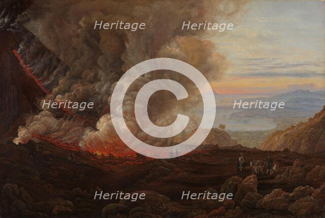 An Eruption of Vesuvius, probably between 1824 and 1826. Creator: Johan Christian Dahl.