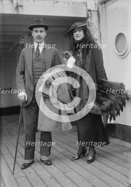 A.J. Drexel Jr. and wife, 1915. Creator: Bain News Service.