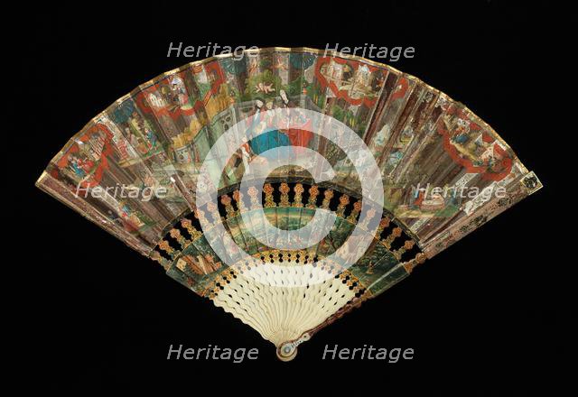 Fan, ca. 1730. Creator: Unknown.
