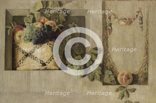 Still Life with Fruit and Flower Garlands, 1645-1650. Creator: Jacob van Campen.