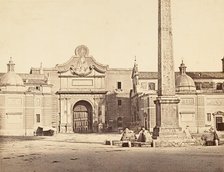 Porta del Popolo, 1848-52. Creator: Eugène Constant.