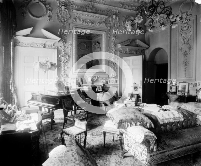 Boudoir in the Mansion House, City of London, c1897. Artist: Alfred Newton & Sons