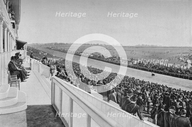 'The Derby: View Down The Course', c1903, (1903). Artist: WA Rouch.