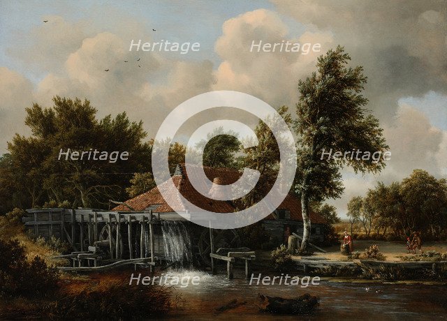 A Watermill, ca 1665. Artist: Hobbema, Meindert (1638-1709)