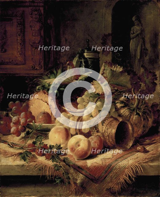 Still Life - Fruit, c1830-1860. Creator: George Lance.