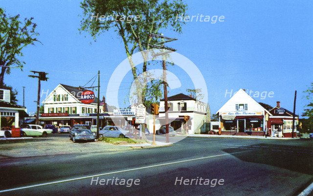 South Yarmouth Corner, Cape Cod, Massachusetts, USA, 1958. Artist: Unknown