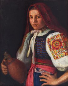 Girl from Trencín (Girl from Teplá), 1924. Creator: Stefan Straka.