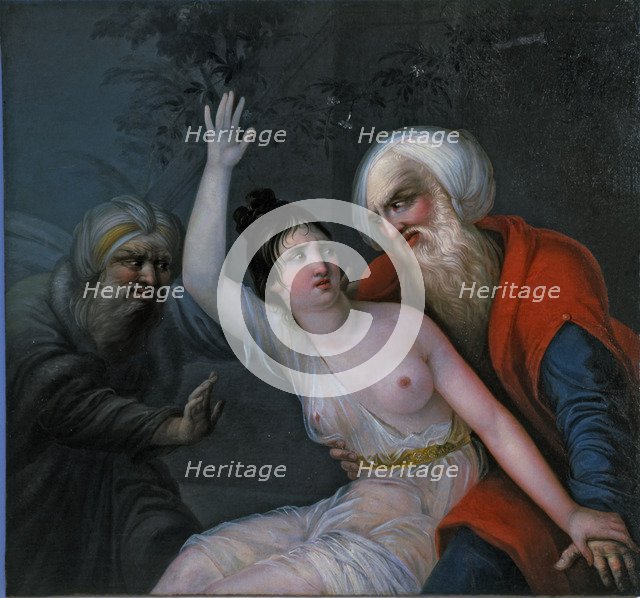  'Susanna and the Elders', painting by Joseph Bernard Flaugier.