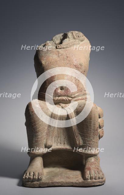 Seated Yaksha, 300s. Creator: Unknown.