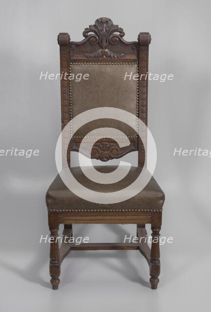 Pulpit chair from Saint Augustine Catholic Church of New Orleans, 20th century. Creator: Unknown.