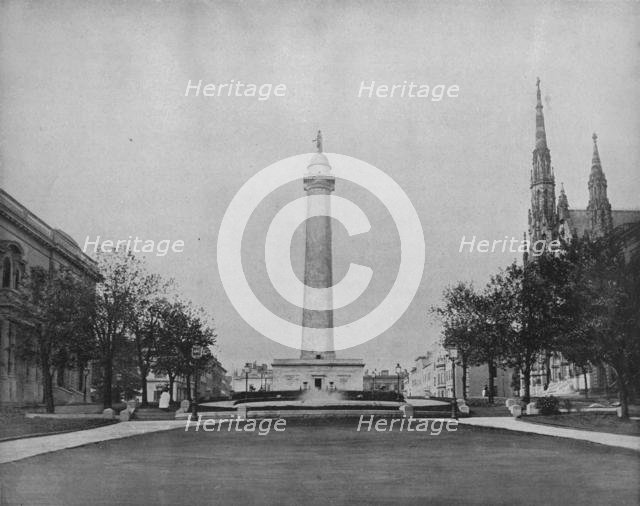 'Washington Monument, Baltimore', c1897. Creator: Unknown.
