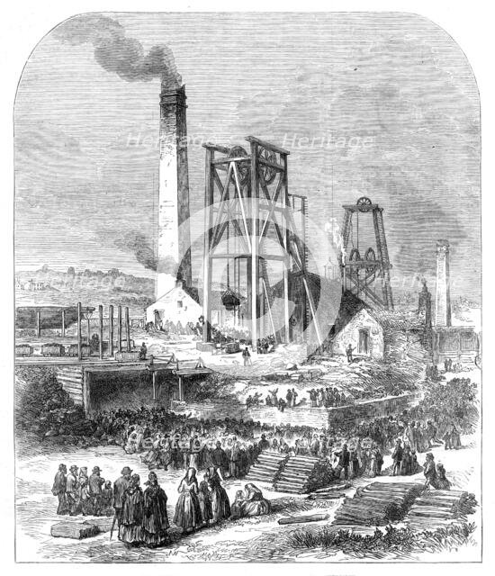 The Morley Main Colliery, near Dewsbury, after the explosion, 1872. Creator: Unknown.