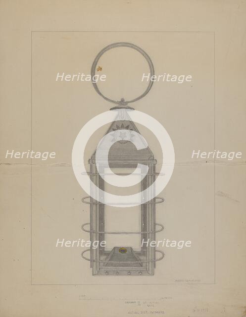 Lantern, 1937. Creator: Marie Famularo.