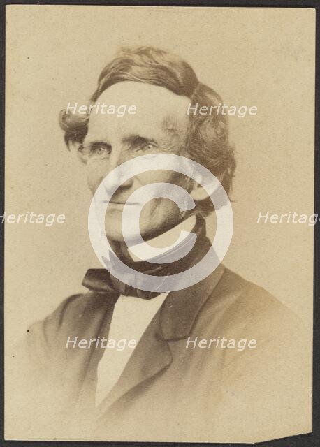 Portrait of Jefferson Davis, about 1860-1880. Creator: Unknown.