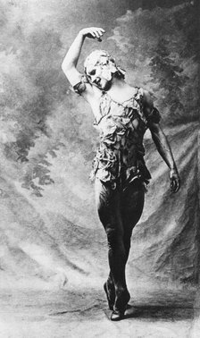 Vaslav Nijinsky, Russian ballet dancer, in Le Spectre de la Rose, Paris, 1911, (1930). Artist: Unknown