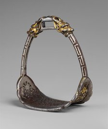 Stirrup, Mongolian or Tibetan, 16th-17th century. Creator: Unknown.