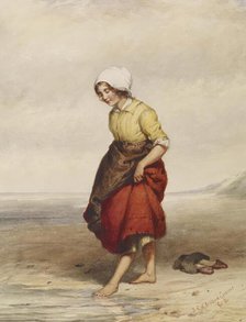 Girl Wading, 1861. Creator: Johannes Christiaan d'Arnaud Gerkens.