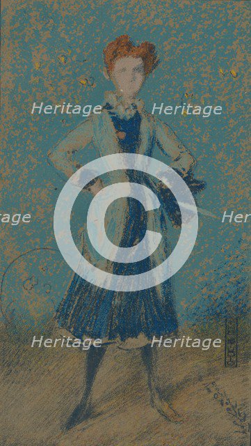 'The Blue Girl', c1874. Artist: James Abbott McNeill Whistler.