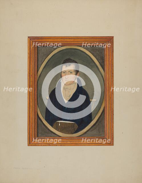 Portrait - Watercolor, c. 1940. Creator: Frank M Keane.