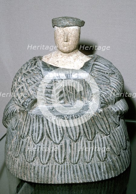The Princess of Bactria wearing a Kaukenes dress, Bactrian, Late 3rd millenium. Artist: Unknown