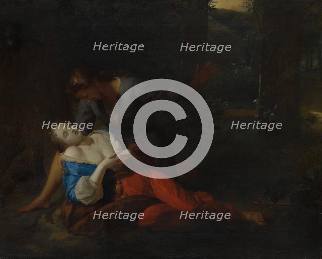 Cephalus and Procris, probably 1680s. Creator: Godfried Schalcken.