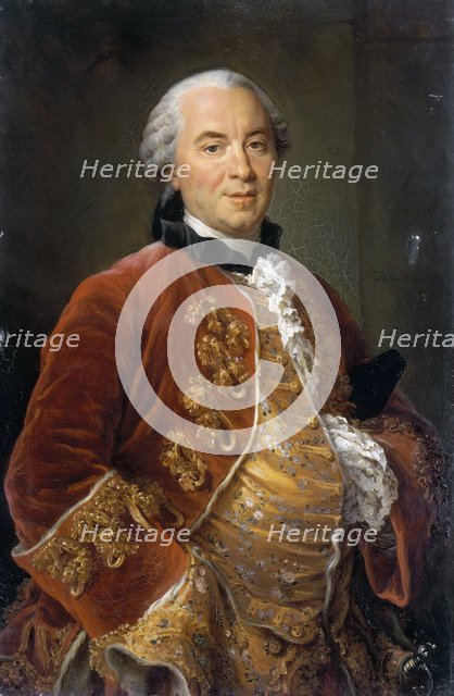 Portrait of the naturalist Georges-Louis Leclerc, Comte de Buffon (1707-1788), 1761.