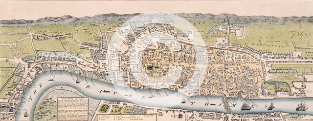 Map of London, c1563 Artist: William Darton
