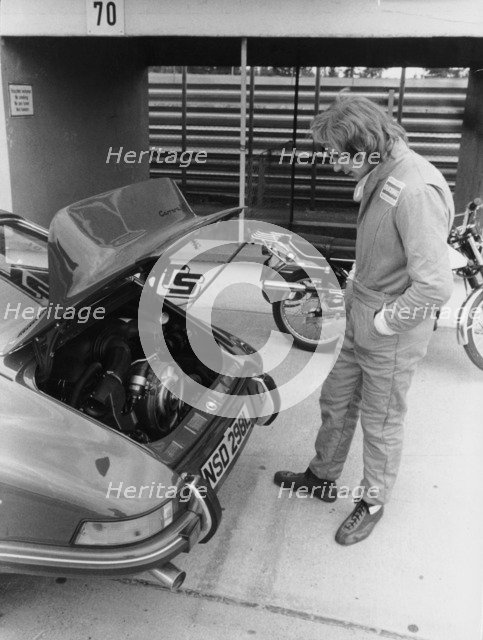 James Hunt with a Porsche, c1972-c1973. Artist: Unknown