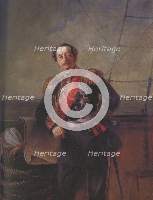 Portrait of Count Nikolay Nikolayevich Muravyov-Amursky (1809-1881), 1863. Artist: Makovsky, Konstantin Yegorovich (1839-1915)