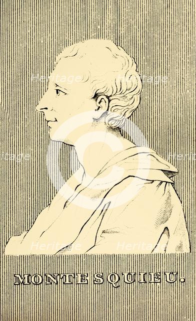 'Montesquieu', (1689-1755), 1830. Creator: Unknown.