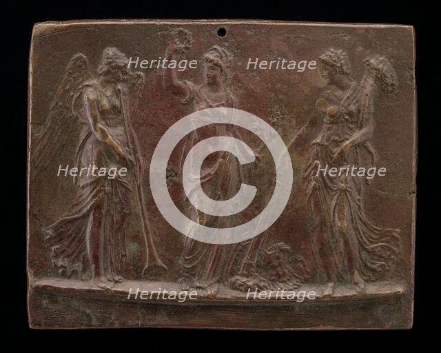 Victory between Fame and Peace, third quarter 16th century. Creator: Unknown.