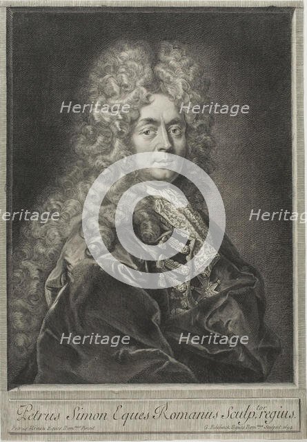 Pierre Simon, Engraver, 1694. Creator: Gerard Edelinck.