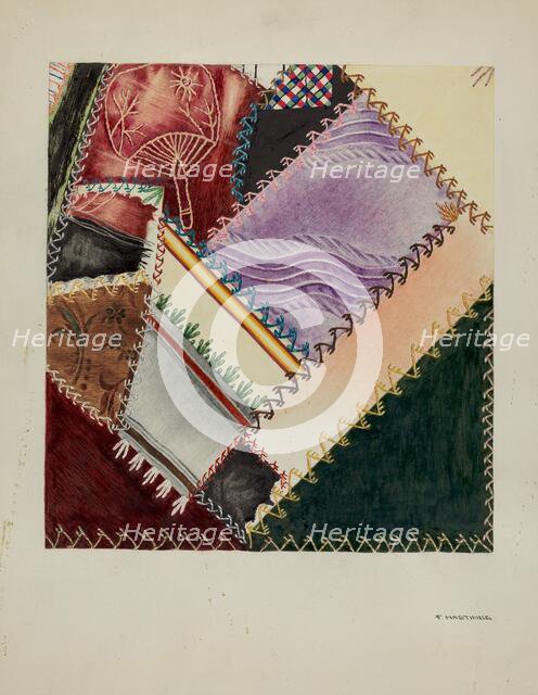 Quilts, Pieced, 1935/1942. Creator: Florence Hastings.