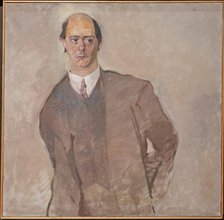 Portrait of Arnold Schönberg, 1909. Creator: Oppenheimer, Max (1885-1954).
