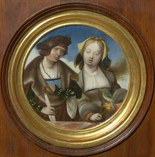 Saint Cecilia and Saint Valerian, c. 1520. Creator: Engebrechtsz., Cornelis (ca. 1462-1527).