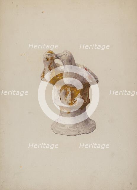 Chalkware Ornament, c. 1941. Creator: Beatrice DeKalb.