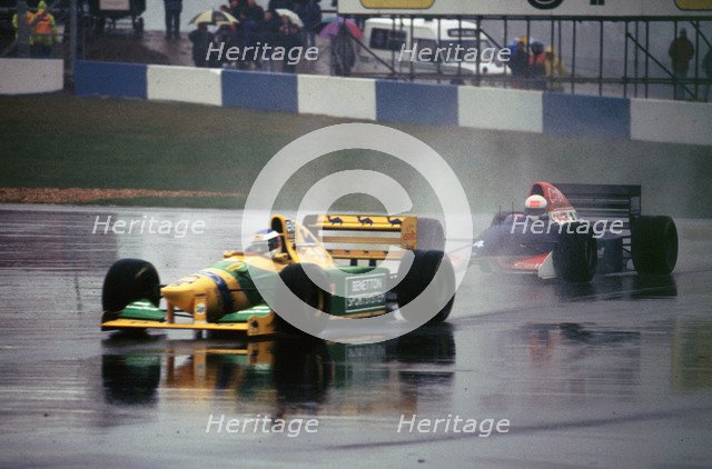 Benetton B193A Michael Schumacher 1993 Euro GP at Donington Artist: Unknown.