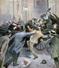 Assassination of Marie François Sadi Carnot, President of the French Third Republic, 1894. Artist: Unknown