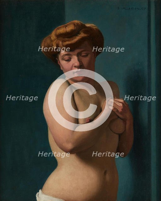 Femme nue, 1907. Creator: Vallotton, Felix Edouard (1865-1925).