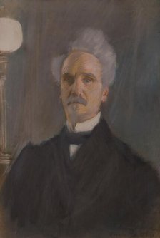 Portrait of Henri Rochefort (1830-1913), 1889. Creator: Helleu, Paul César (1859-1927).