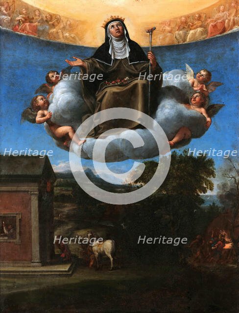 Saint Elizabeth in Glory, 1603-1604. Creator: Albani, Francesco (1578-1660).